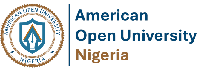 American Open University Nigeria logo